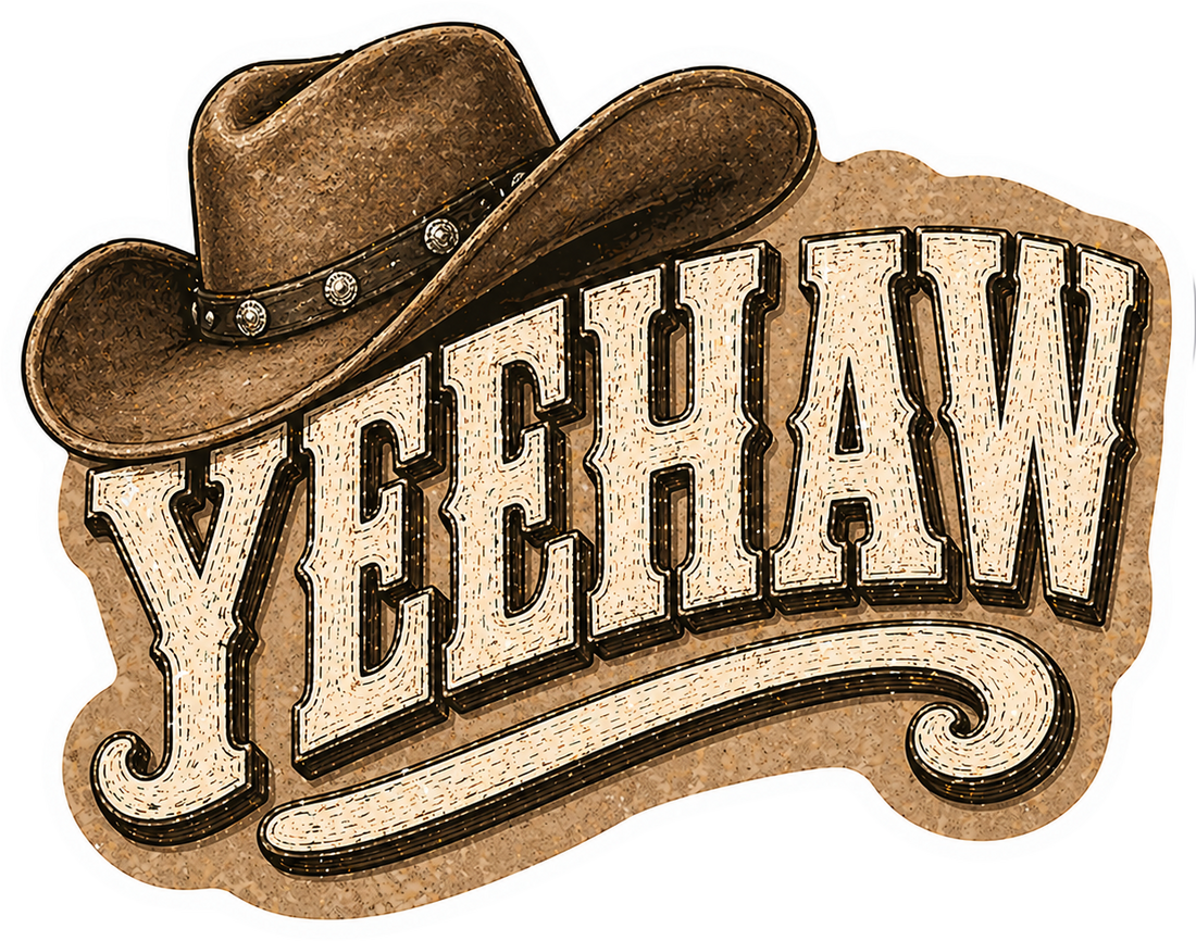 Sticker: Yeehaw Brown