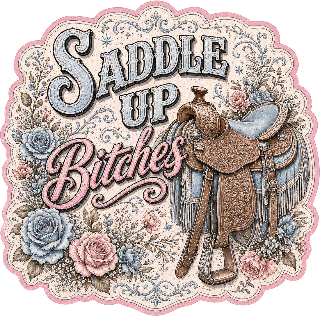 Sticker: Saddle Up Bitches - Namedrop