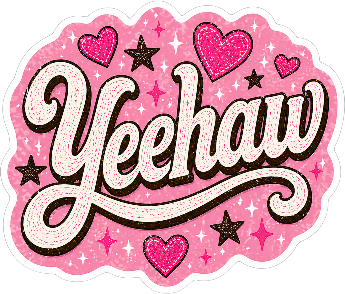 Sticker: Yeehaw Pink - Namedrop