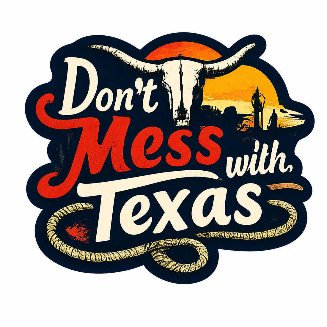 Sticker: Don't Mess with Texas