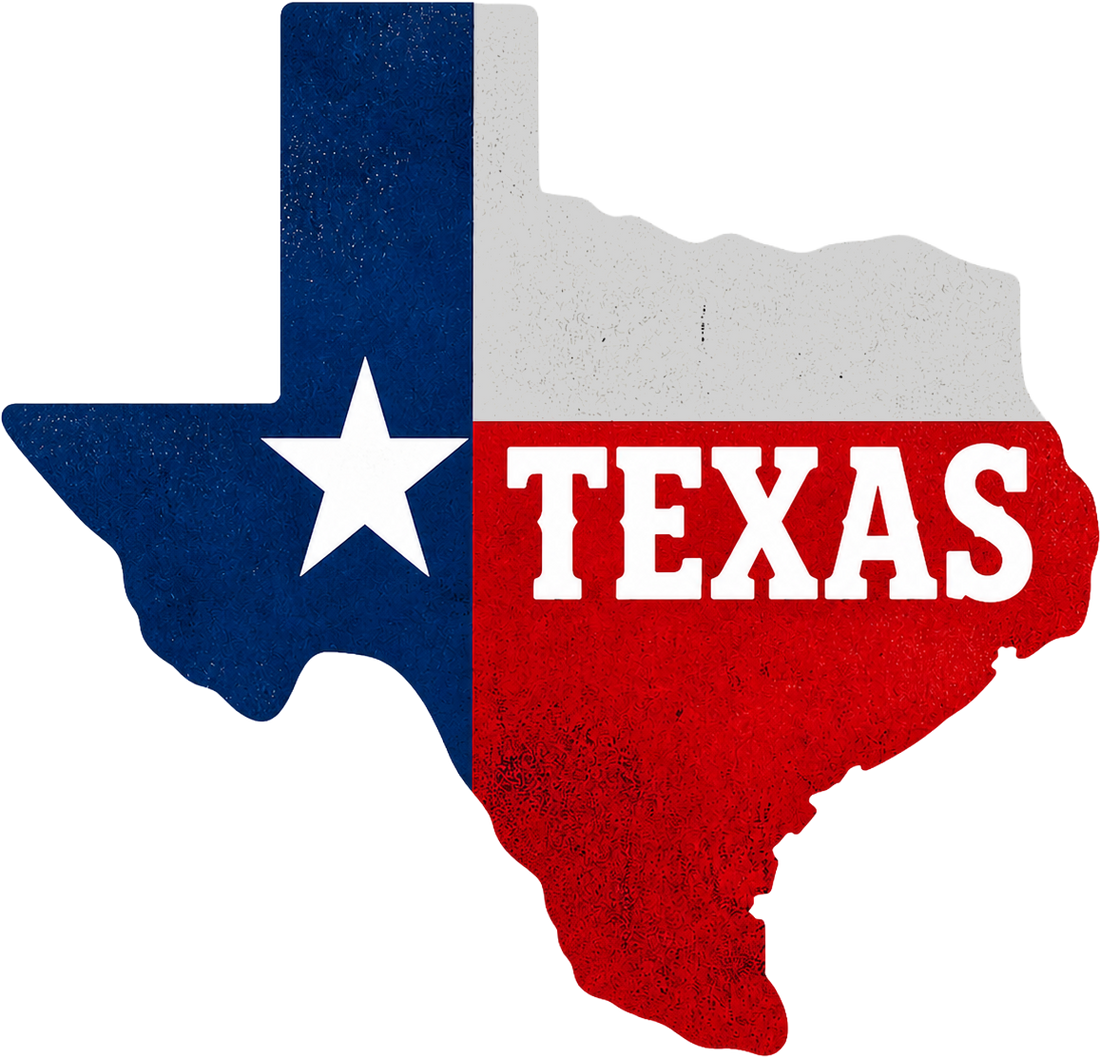 Sticker: Texas Star State Shape - Namedrop