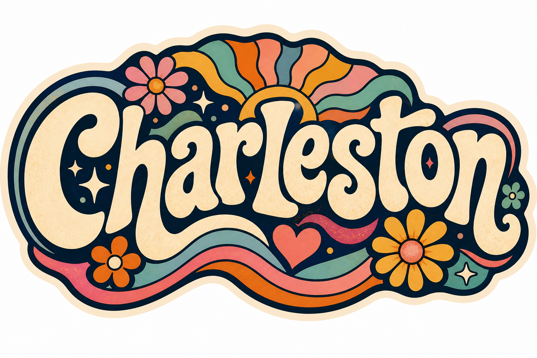 Sticker: Charleston Colorful Script - Namedrop