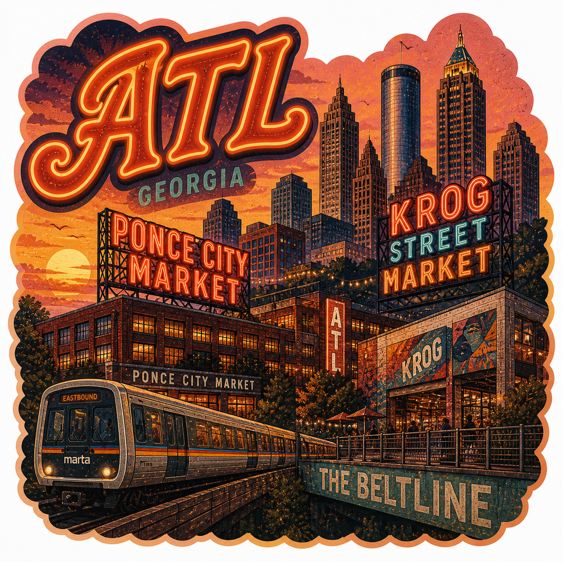 Sticker: ATL Ponce Street Market - Namedrop