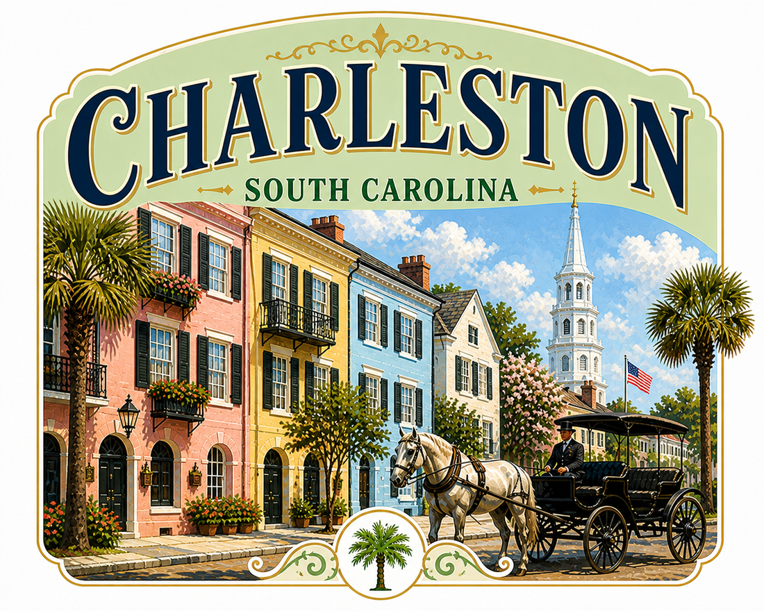 Sticker: Charleston South Carolina Classic - Namedrop