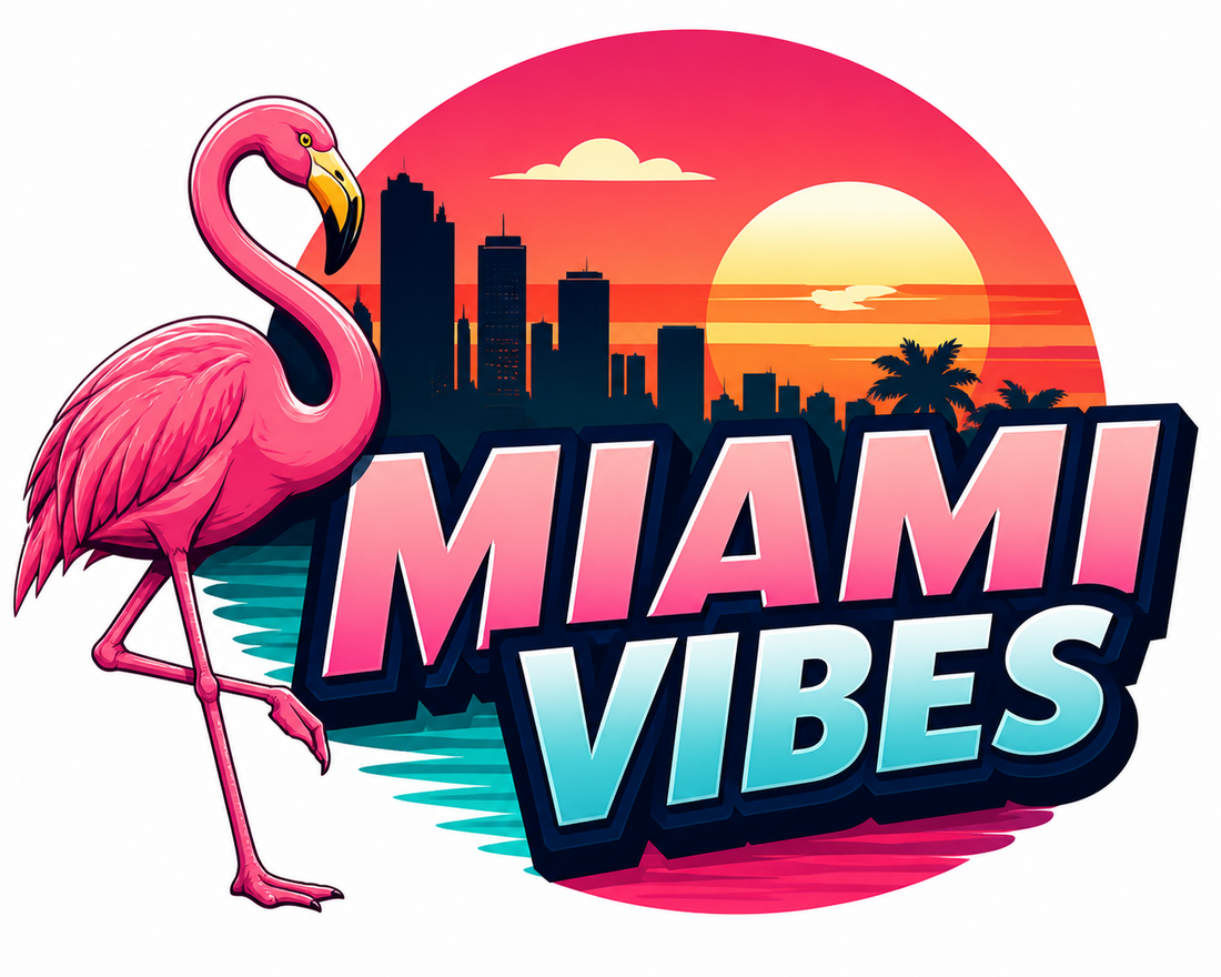 Sticker: Miami Vibes Flamingo - Namedrop