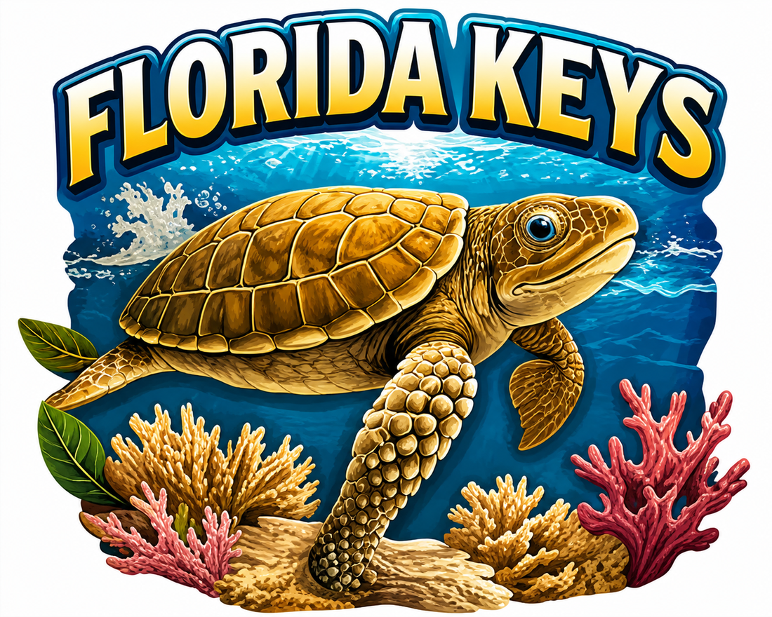 Sticker: Florida Keys Sea Turtle - Namedrop