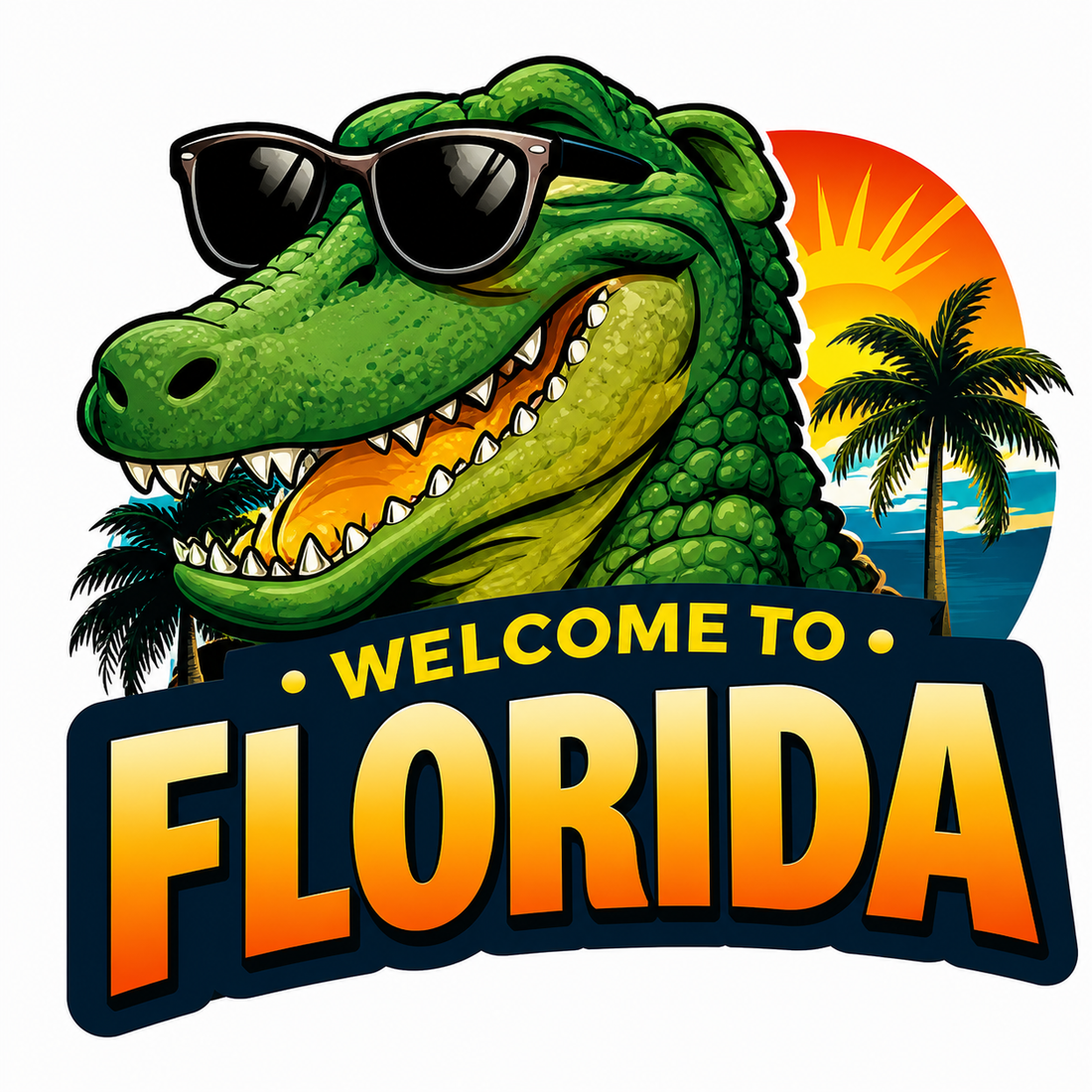 Sticker: Welcome to Florida Gator - Namedrop
