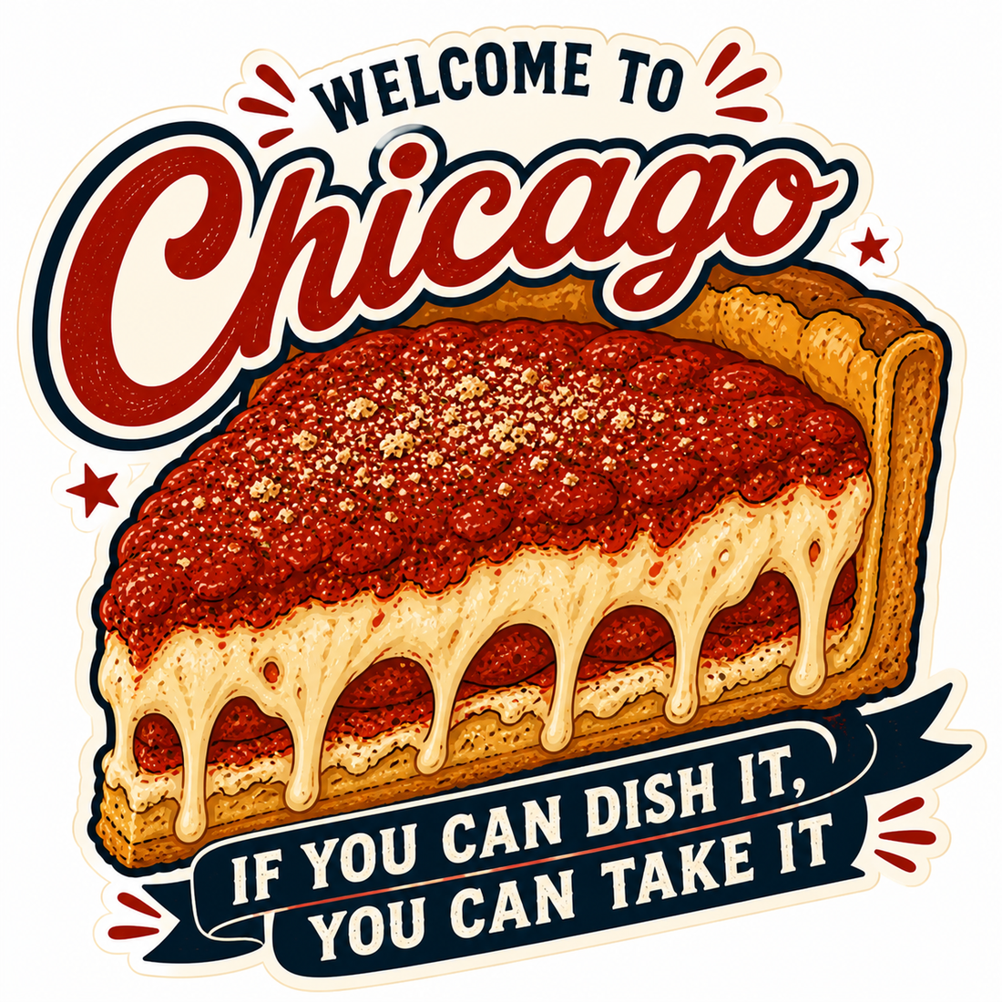 Sticker: Chicago If You Can Dish It - Namedrop