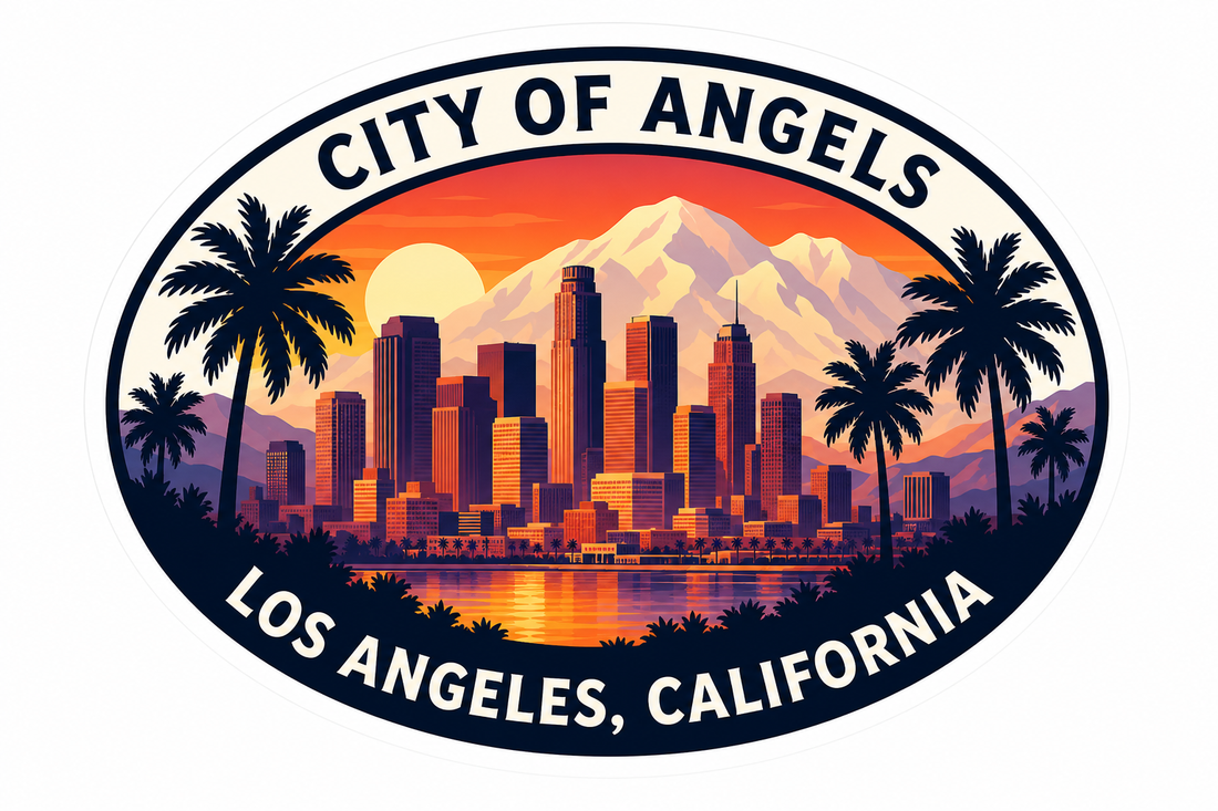 Sticker: City of Angels Los Angeles