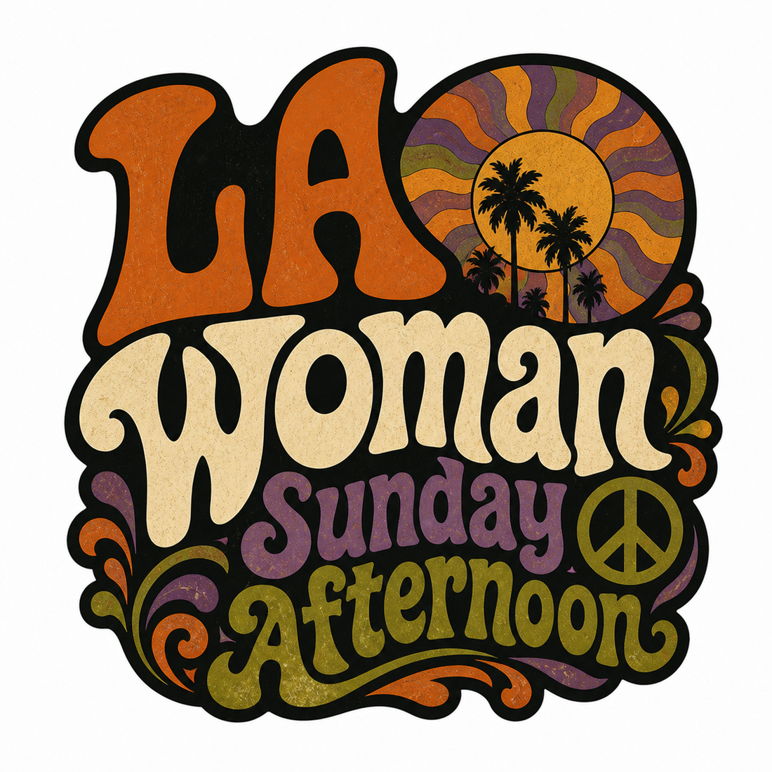 Sticker: LA Woman Sunday Afternoon - Namedrop