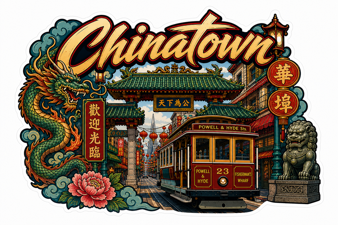 Sticker: Chinatown San Francisco - Namedrop