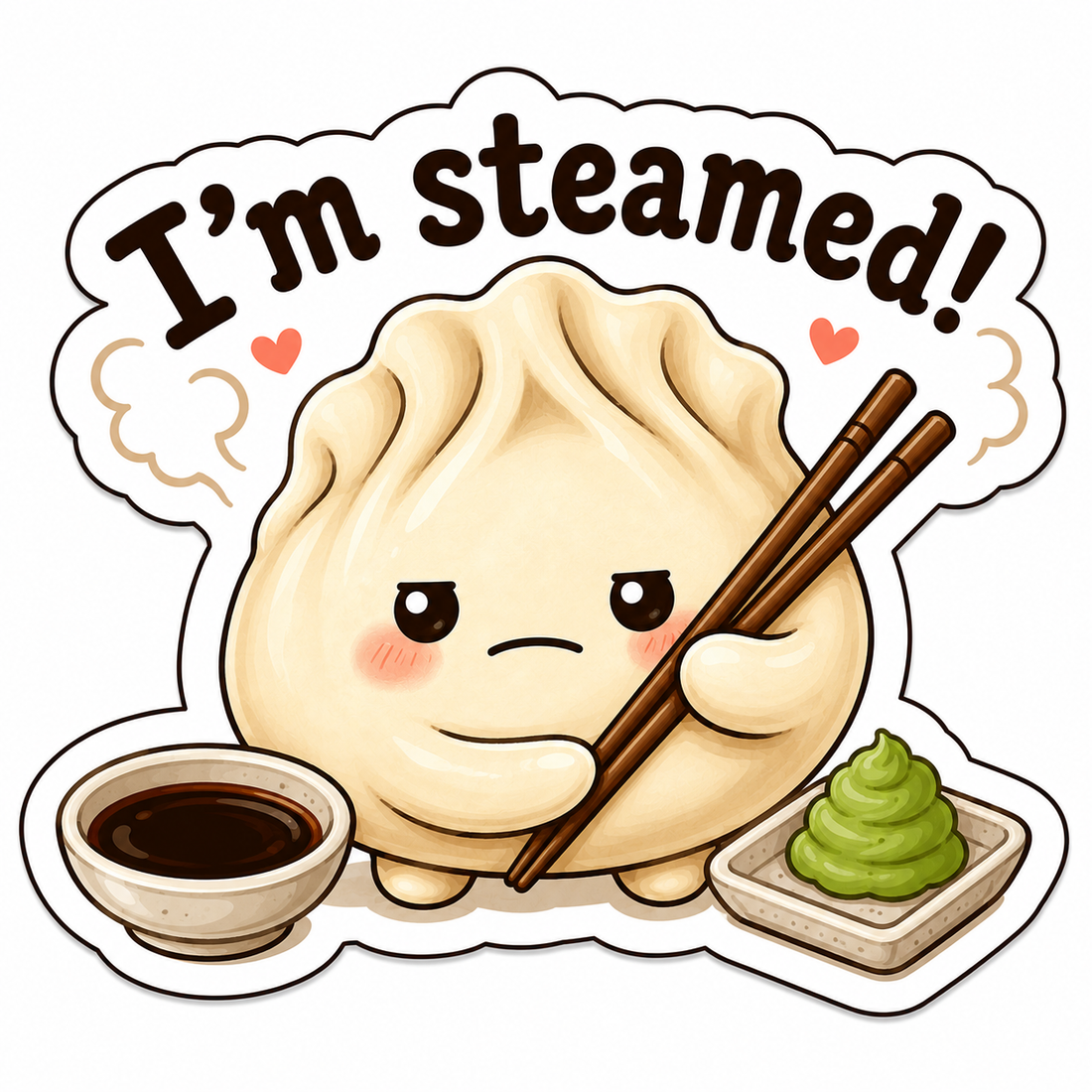 Sticker: Im steamed dumpling