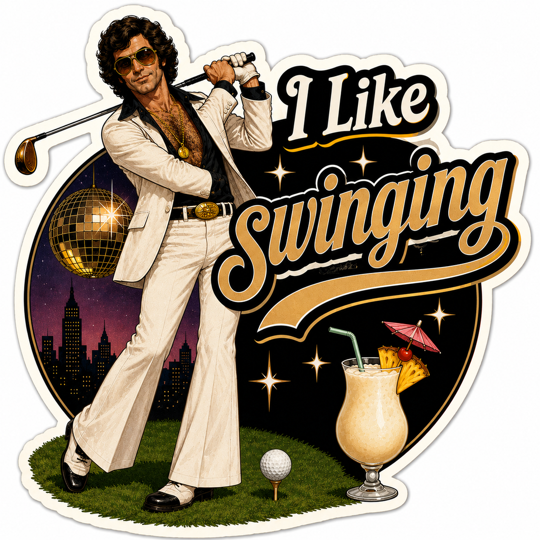 Sticker: I Like Swinging