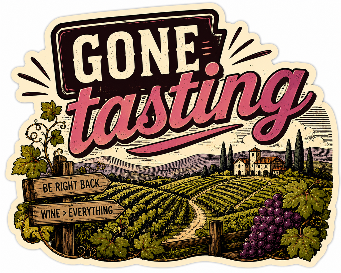 Sticker: Gone tasting - Namedrop