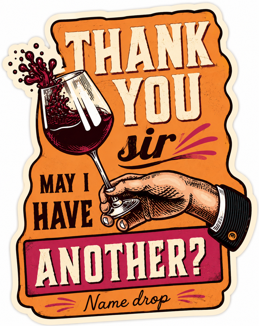 Sticker: Thank you sir - Namedrop
