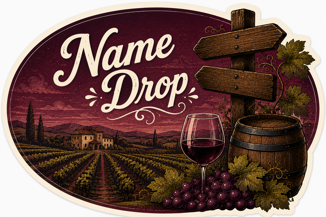 Sticker: Vineyard Nightime - Namedrop