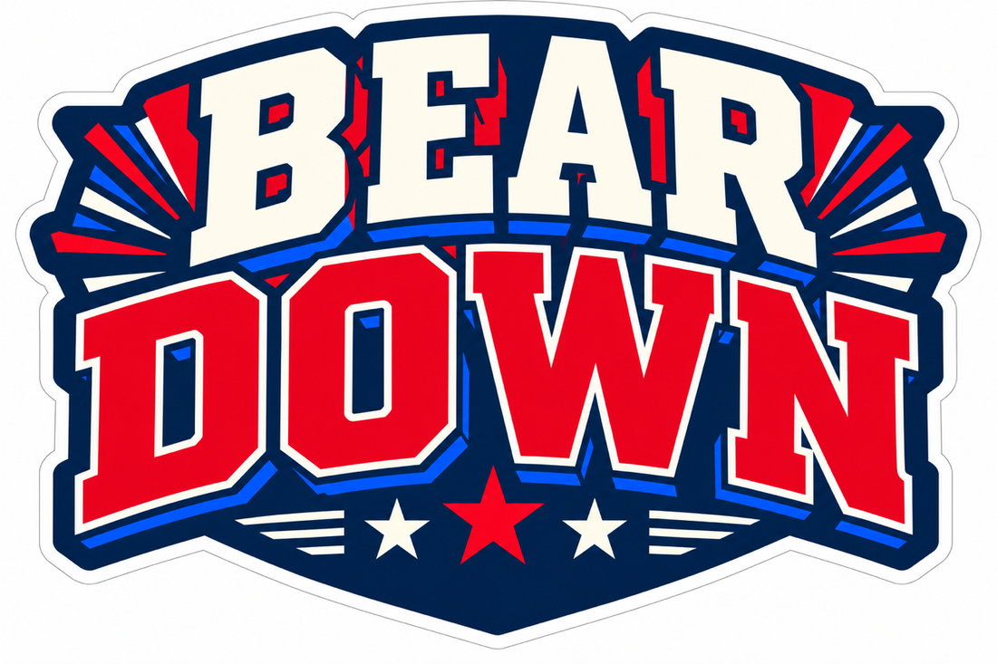 Sticker: Bear Down - Pack of 24