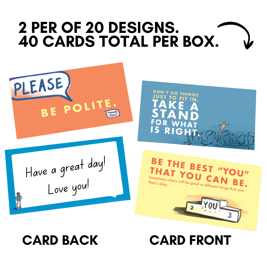 Lunch Notes: Being Yourself - Pack of 10 Sets