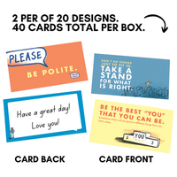 Lunch Notes: Being Yourself - Pack of 10 Sets