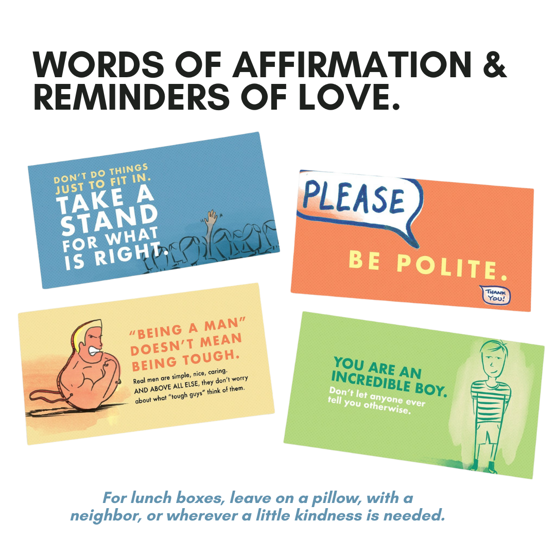 Lunch Notes: Being a Boy - Pack of 10 Sets