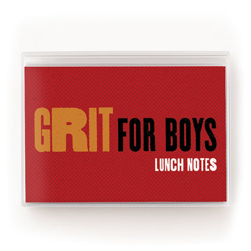 Lunch Notes: Grit for Boys -  Pack of 10 Sets