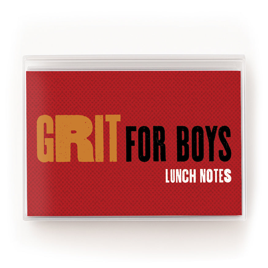 Lunch Notes: Grit for Boys -  Pack of 10 Sets
