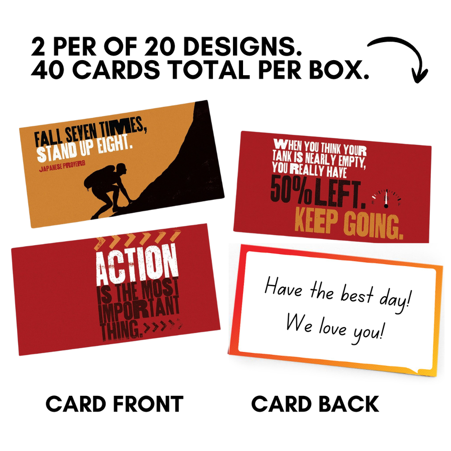 Lunch Notes: Grit for Boys -  Pack of 10 Sets