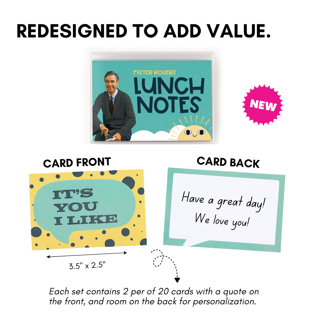 Lunch Notes: Mister Rogers - Pack of 10 Sets
