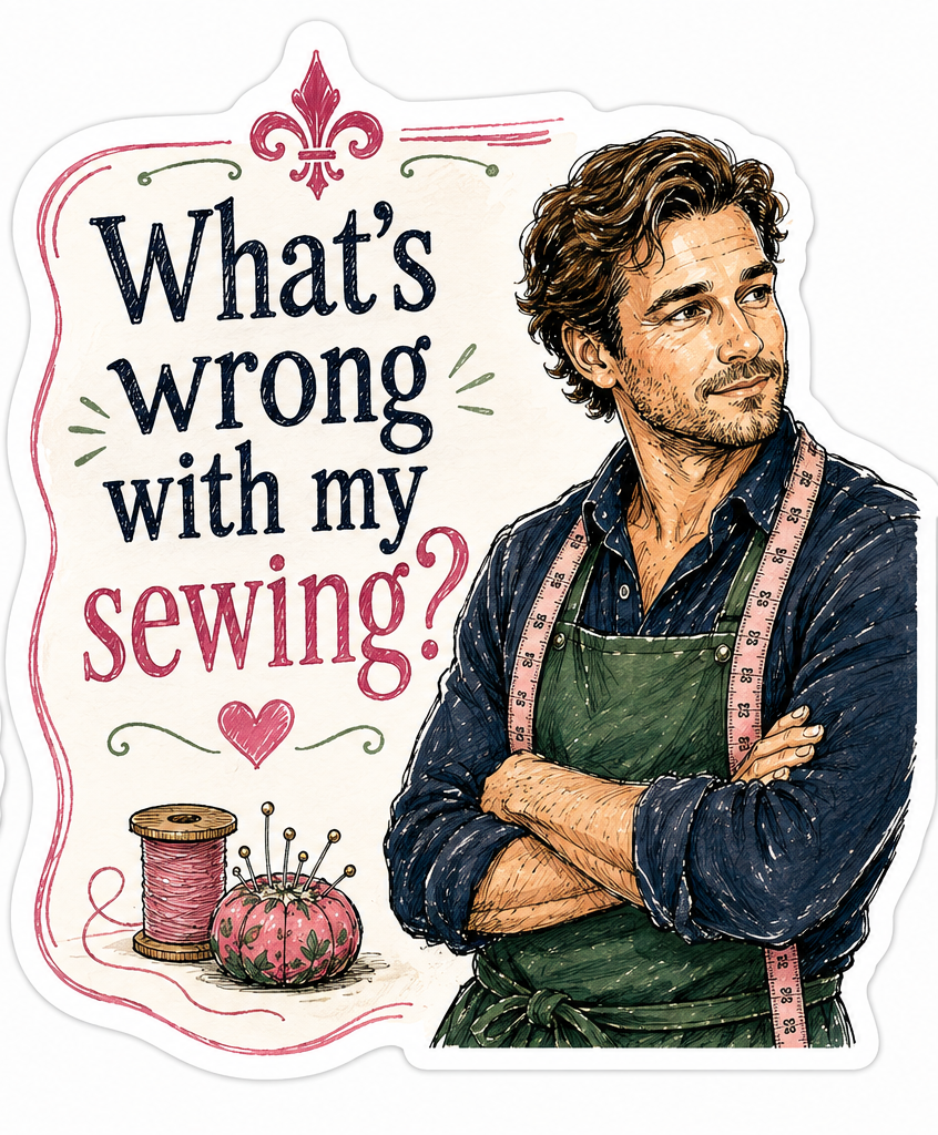 Sticker: What's Wrong With My Sewing? - Individual
