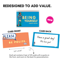 Lunch Notes: Being Yourself - Pack of 10 Sets
