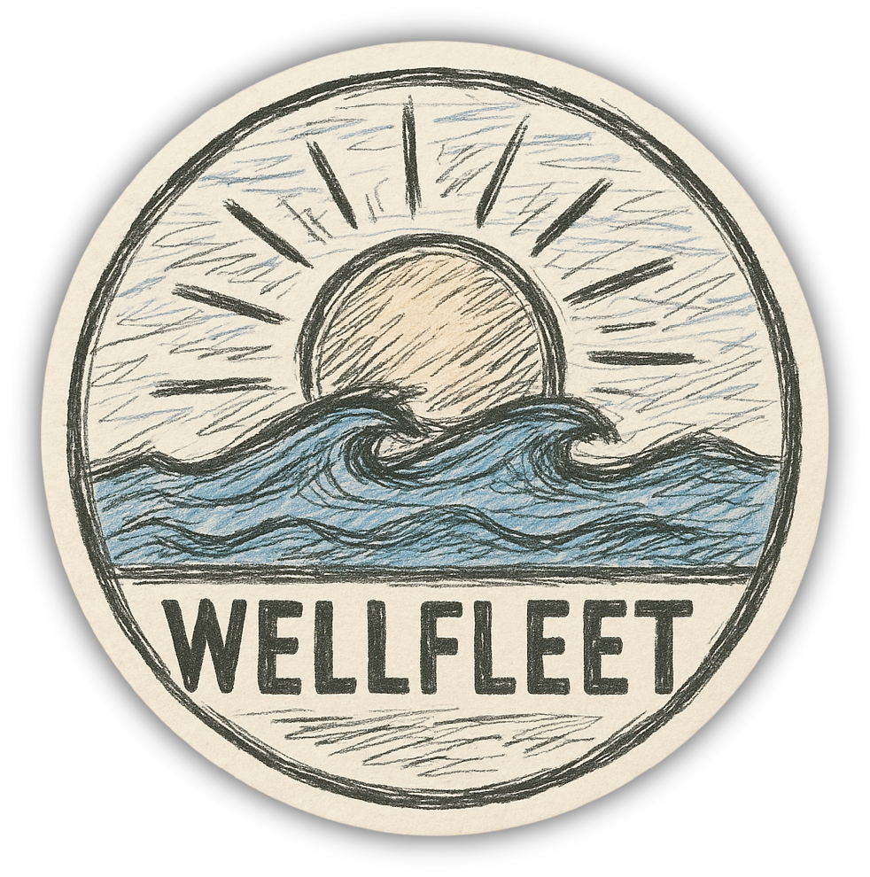 Sticker: Sunrise and Waves - Namedrop - Pack of 24