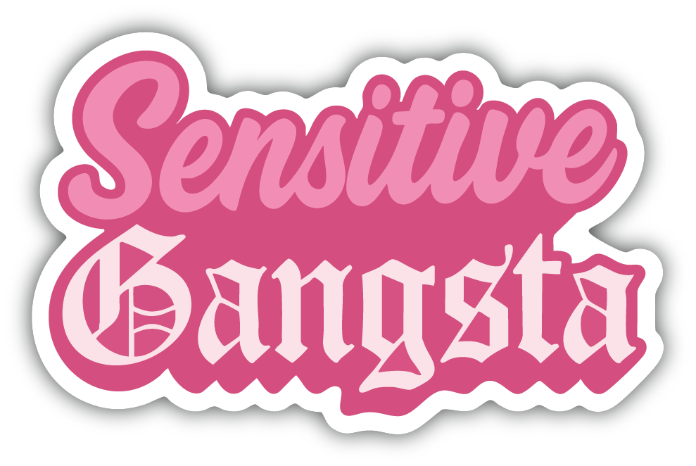 Sticker: Sensitive Gansta - Pack of 24