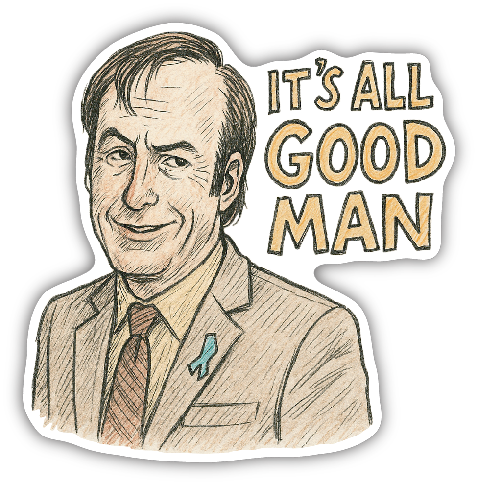 Sticker: It's All Good Man - Pack of 24