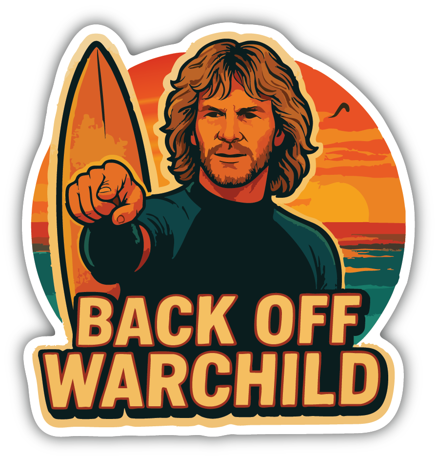 Sticker: Back off Warchild - Pack of 24