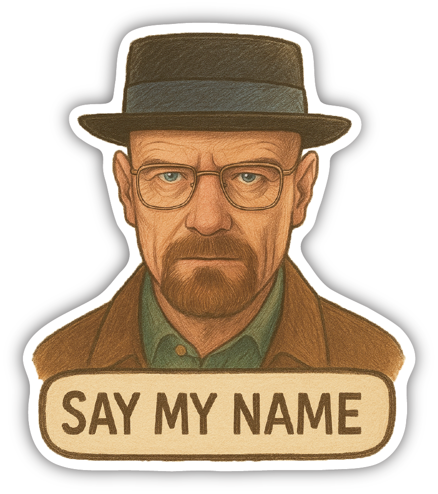 Sticker: Say My Name - Pack of 24
