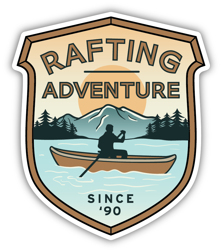 Sticker: Rafting Adventure - Namedrop - Pack of 24