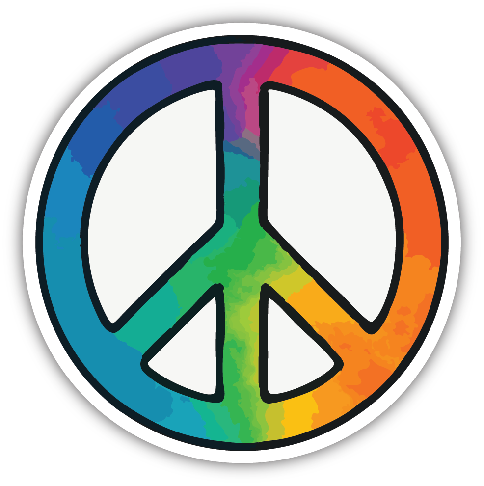 Sticker: Peace Sign - Pack of 24