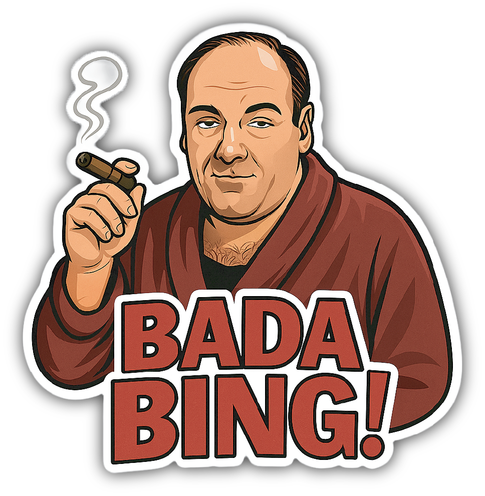 Sticker: Bada Bing! - Pack of 24