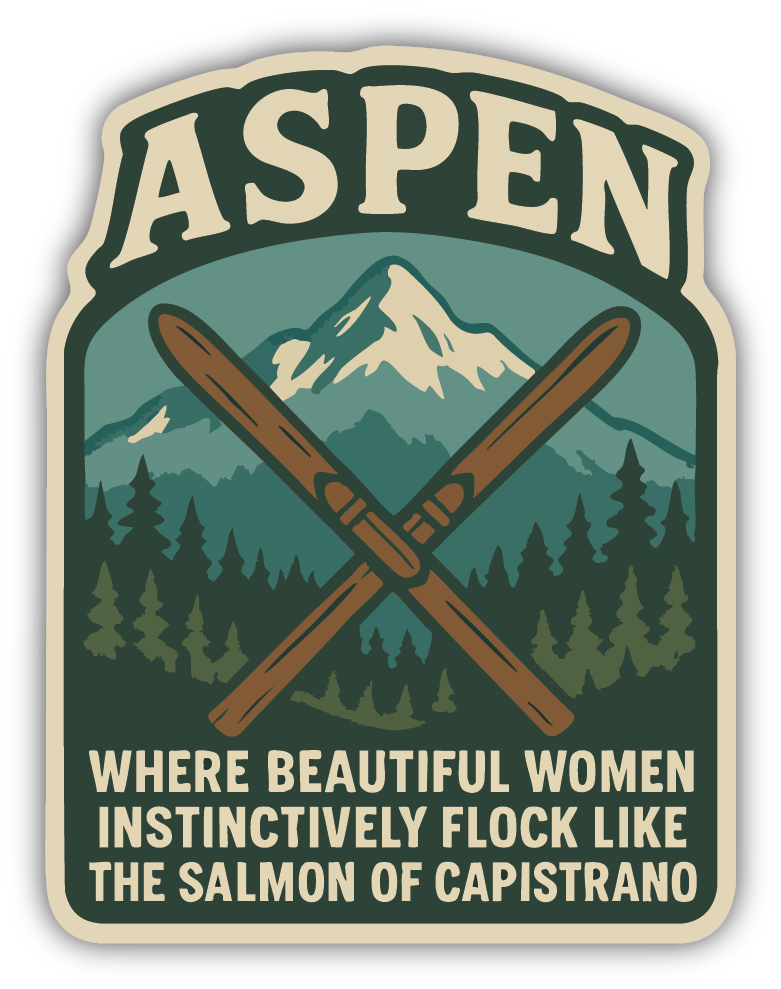 Sticker: Aspen - Pack of 24