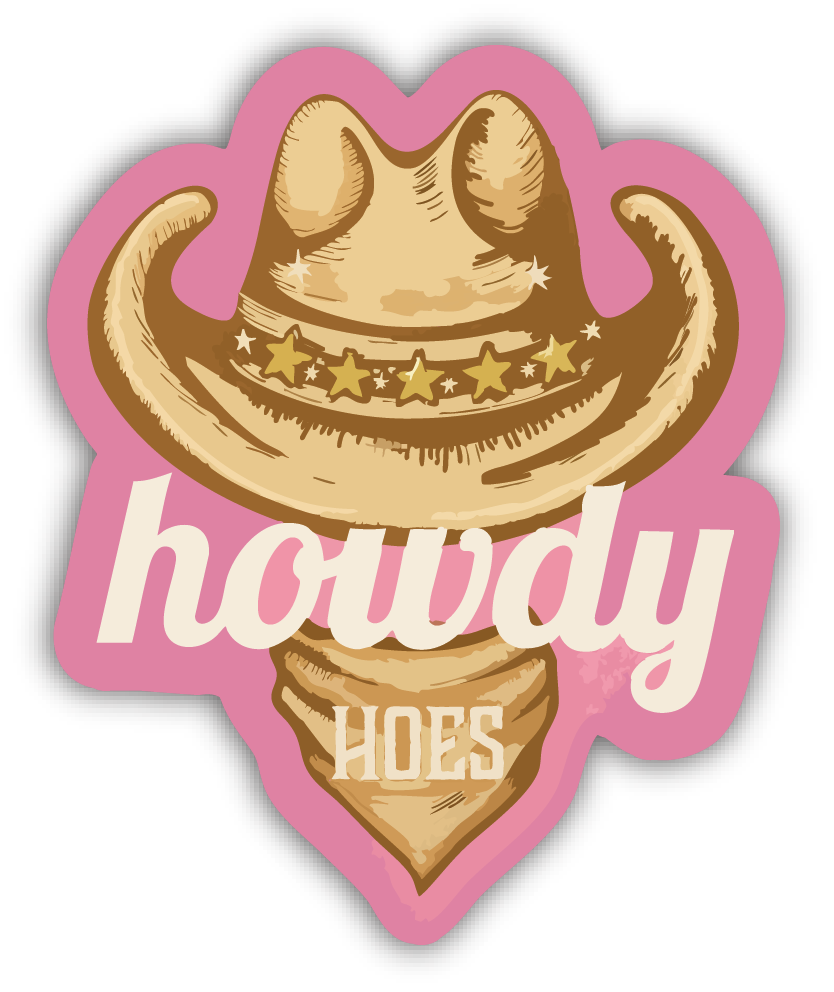 Sticker: Howdy Hoes - Namedrop - Pack of 24