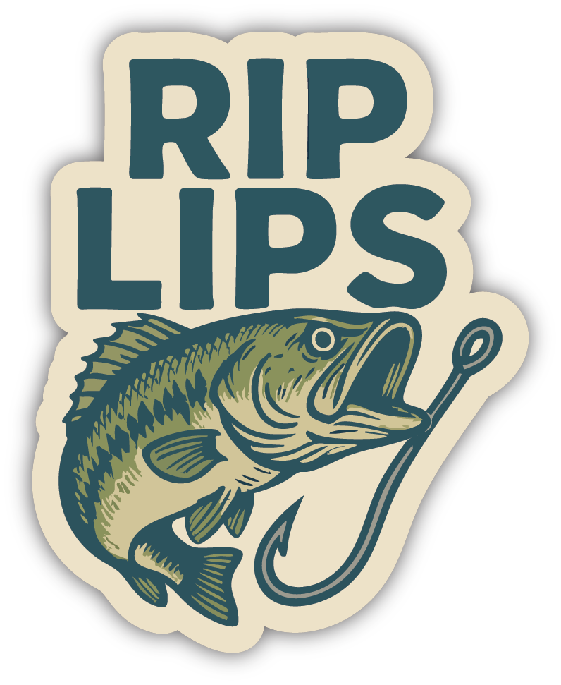 Sticker: Rip Lips with Fish - Pack of 24