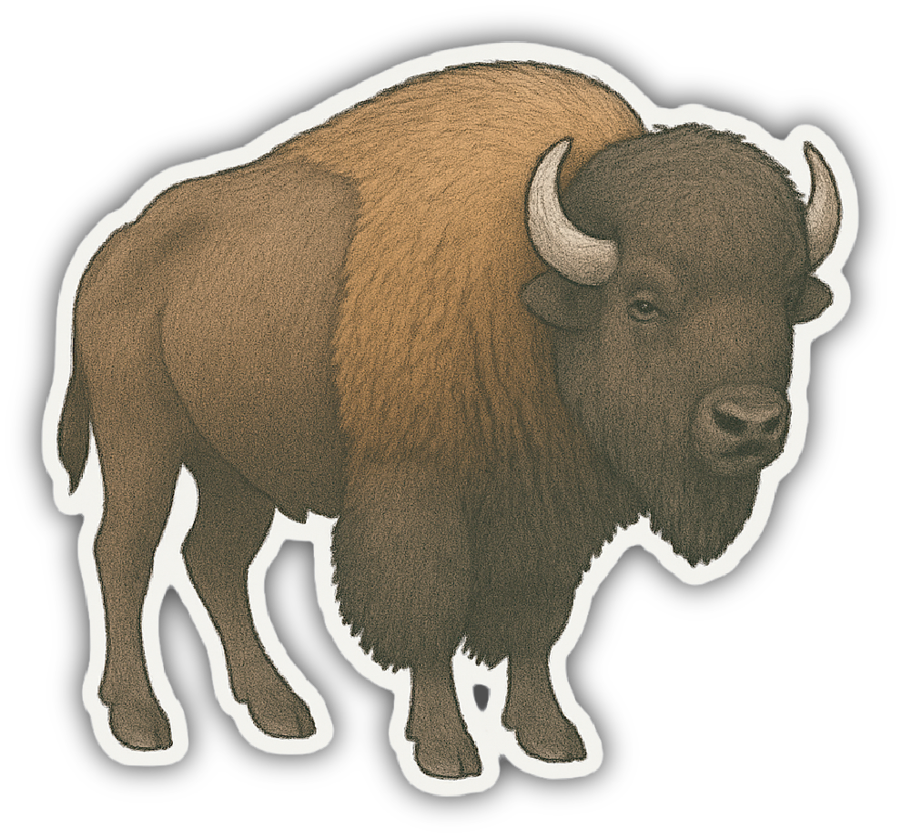 Sticker: Buffalo - Pack of 24