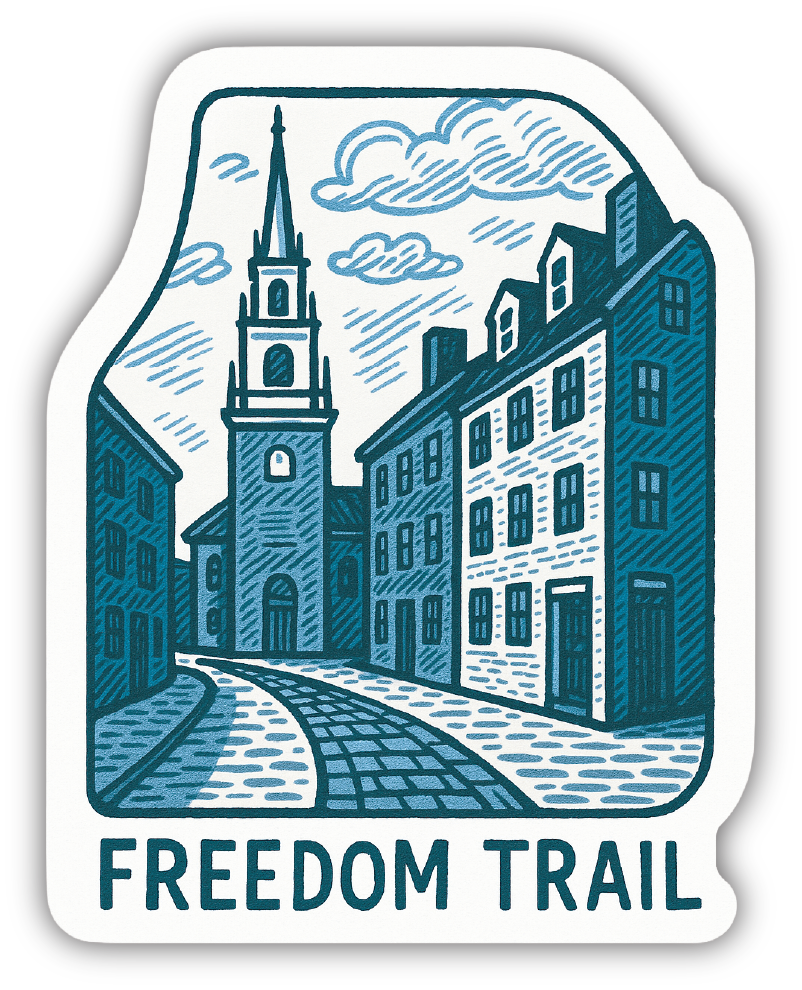 Sticker: Freedom Trail - Pack of 24
