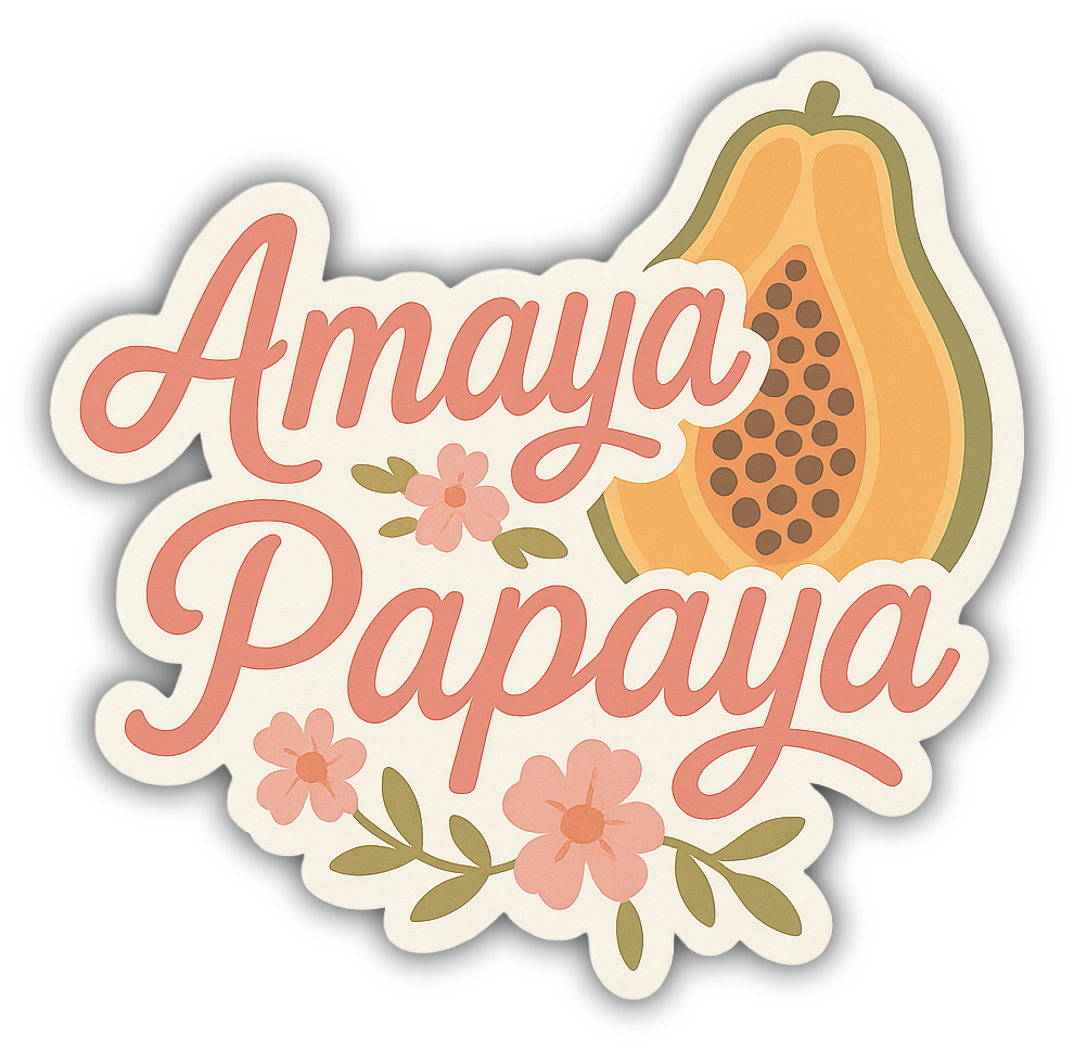 Sticker: Amaya Papaya - Pack of 24