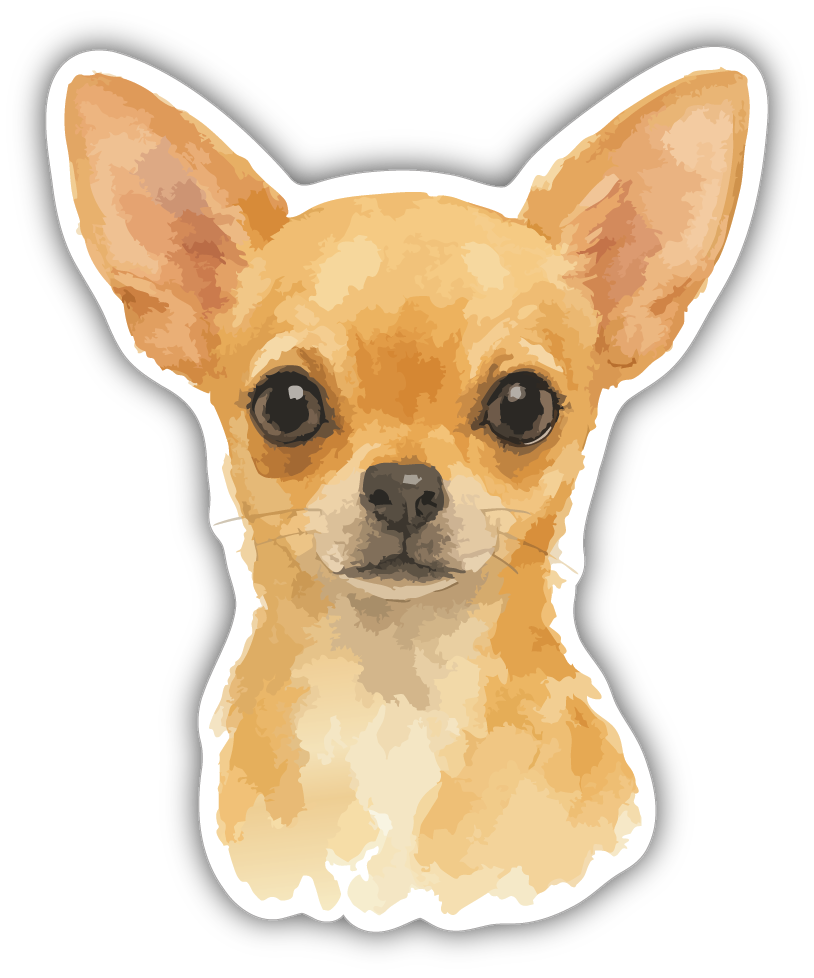 Sticker: Chihuahua - Pack of 24