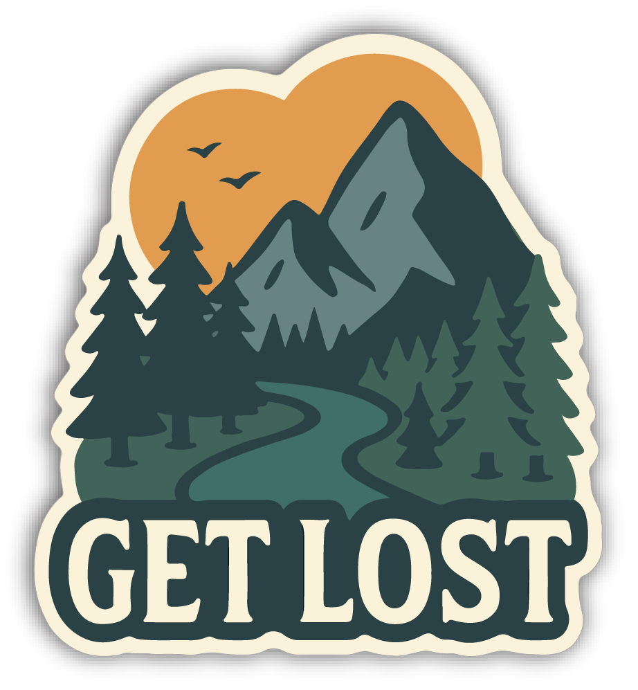 Sticker: Get Lost - Namedrop - Pack of 24
