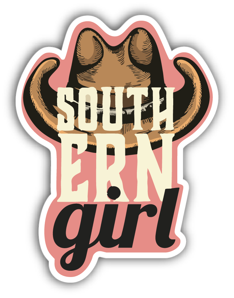 Sticker: Southern Girl - Namedrop - Pack of 24