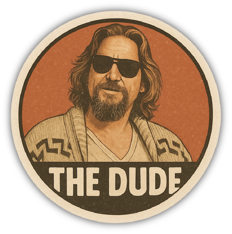 Sticker: The Dude - Pack of 24