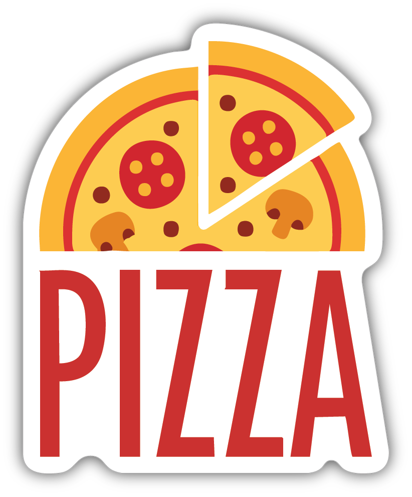 Sticker: Pizza - Pack of 24