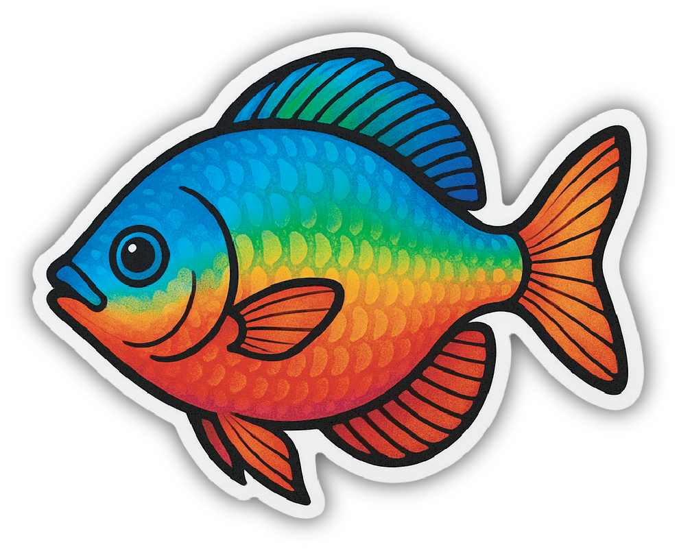 Sticker: Sunfish Bluegill - Pack of 24